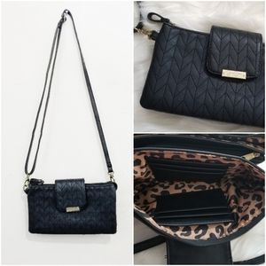 Jessica Simpson | Black Purse w. Leopard Lining